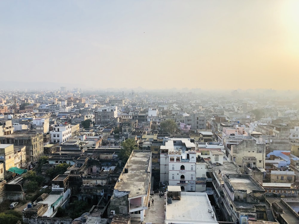 aerial view of city buildings during daytime