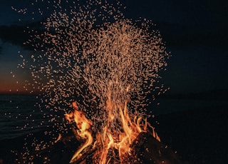 time lapse photography of fireworks during night time