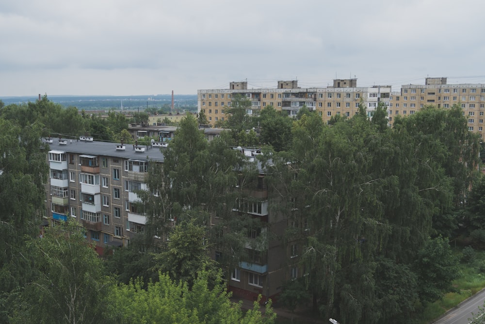 green trees near brown concrete building during daytime