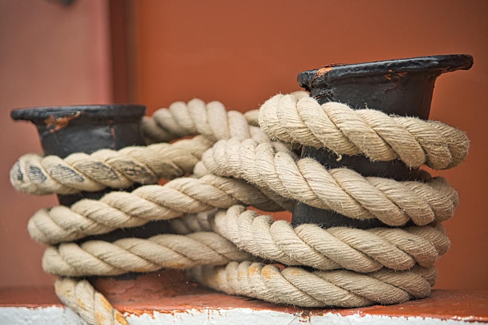 brown rope on brown wooden table