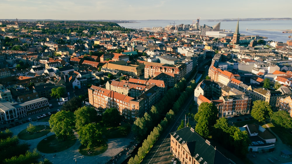 aerial view of city buildings during daytime