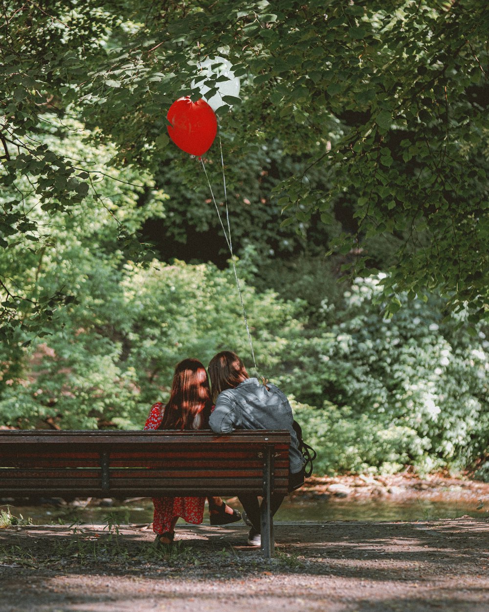 man and woman sitting on bench under tree during daytime