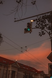 traffic light with green light
