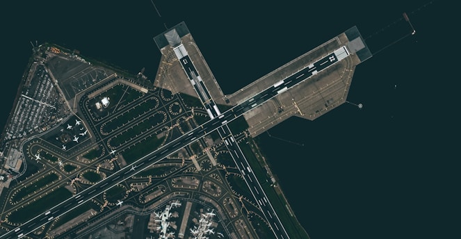 Damaged Starokostiantyniv airbase runway after Russian missile and drone attack in Ukraine, July 202