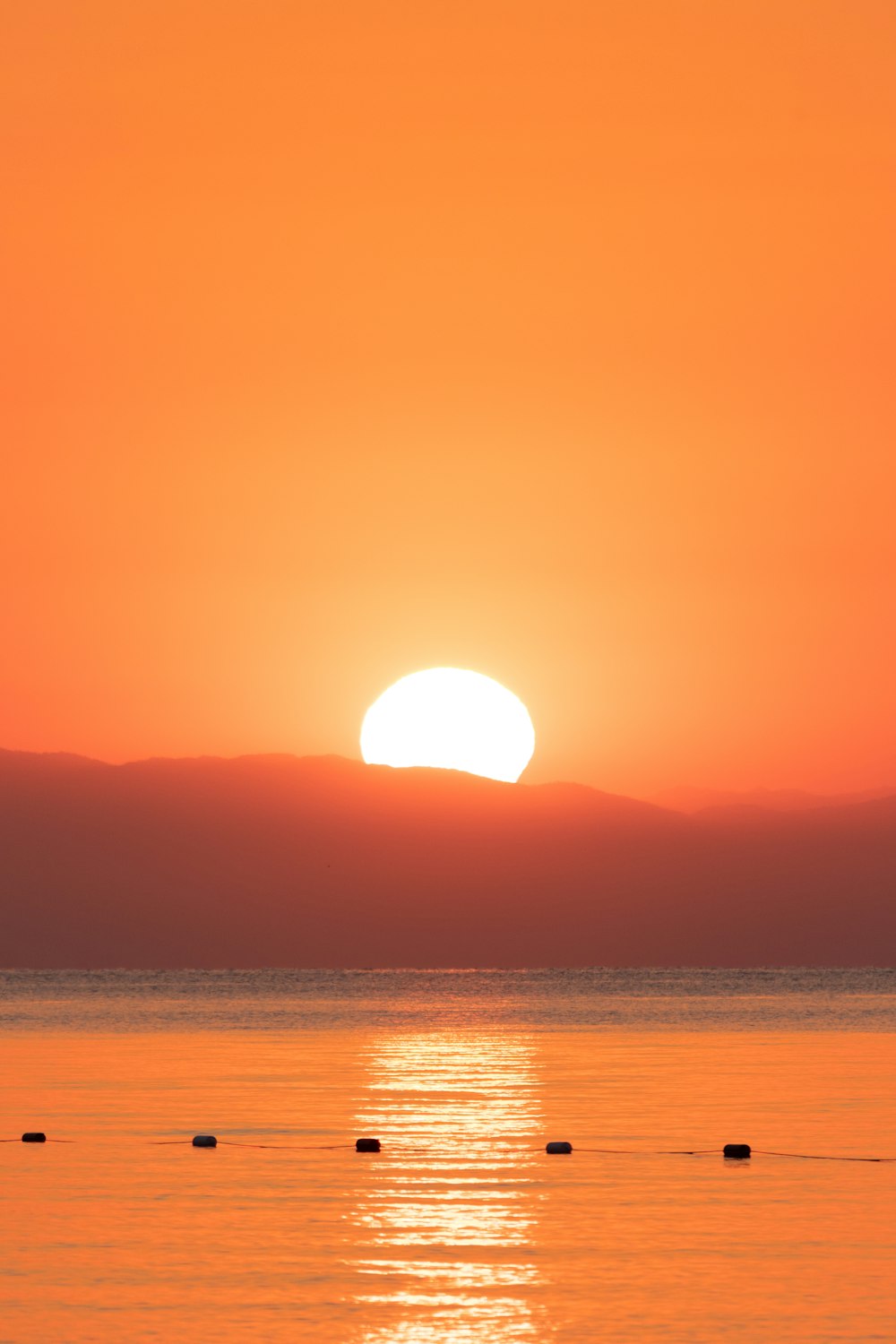 silhouette of mountain during sunset