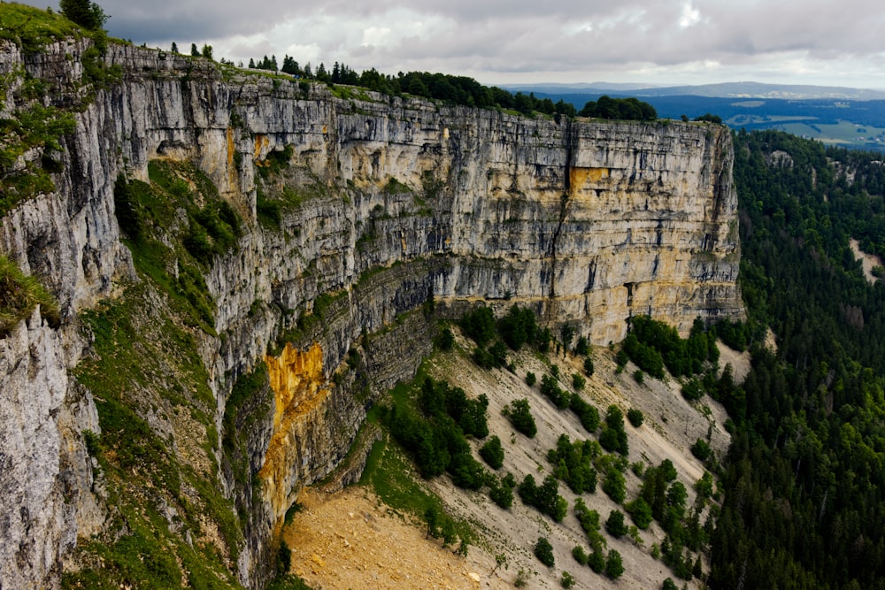 gray rocky mountain under white cloudy sky during daytime