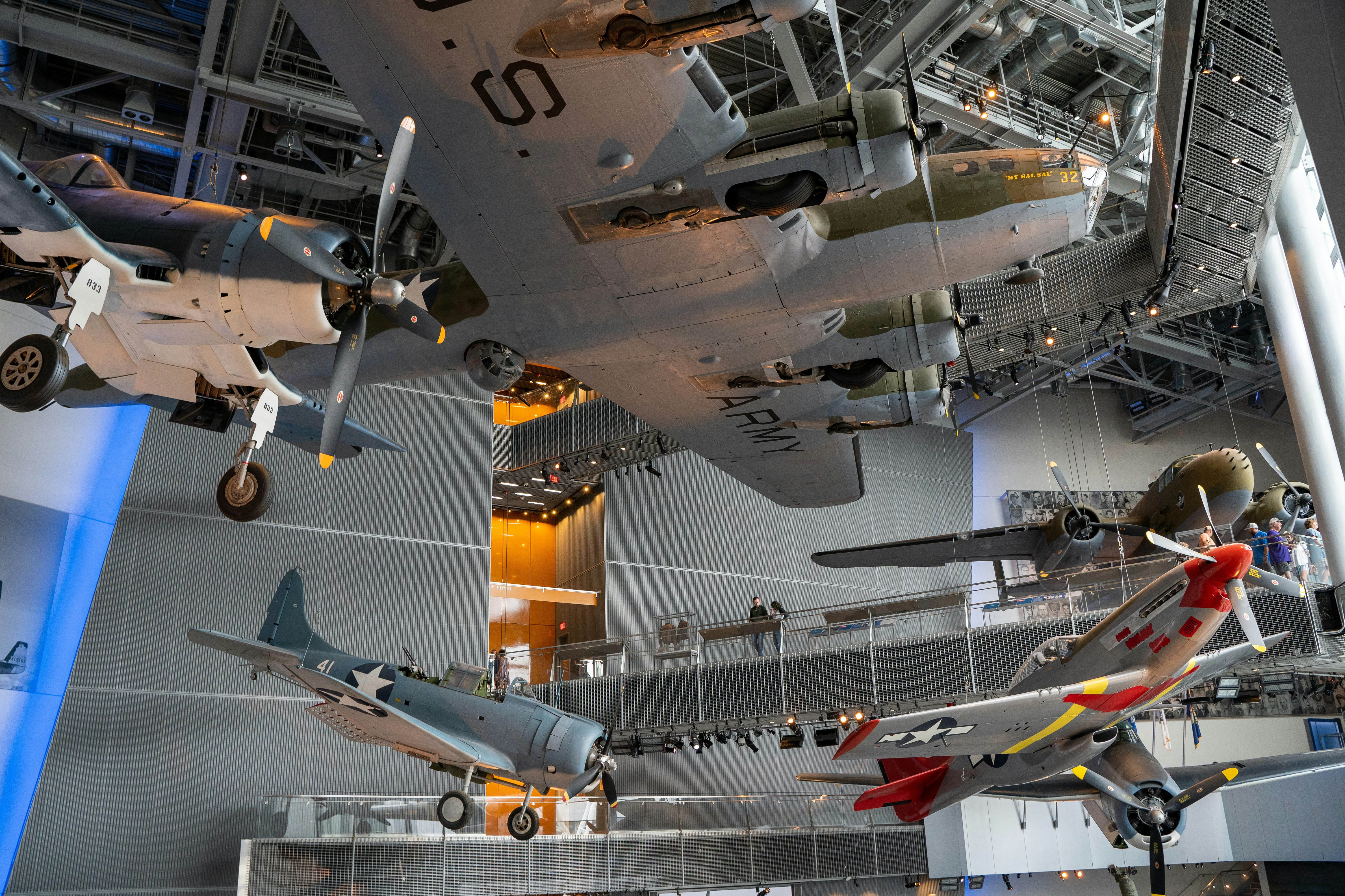 airplane hanger in the National World War II Museum in New Orleans, Louisiana