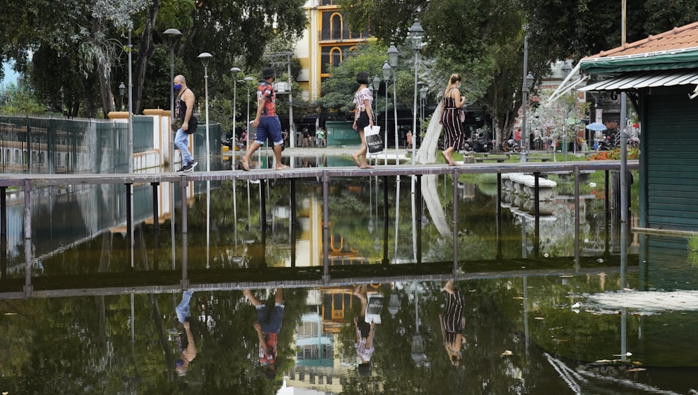 people walking on park during daytime