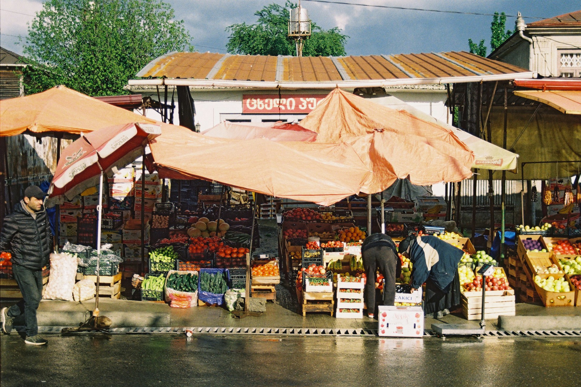 people walking on market during daytime