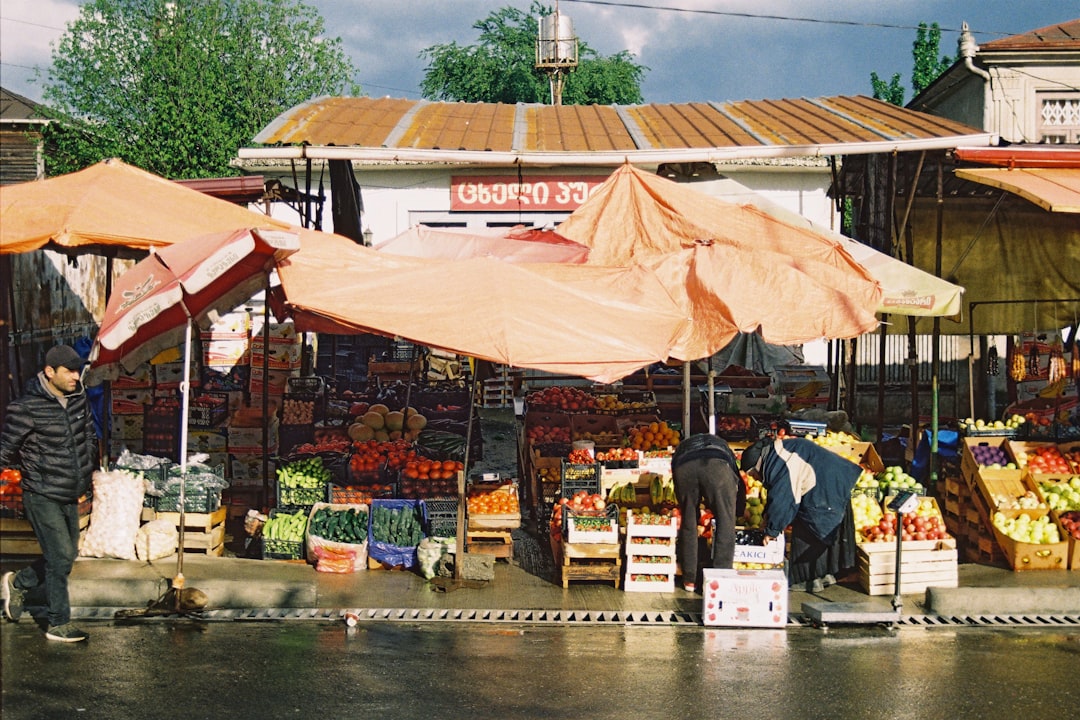 people walking on market during daytime