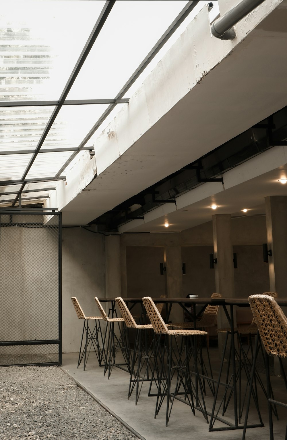 brown wooden chairs and tables