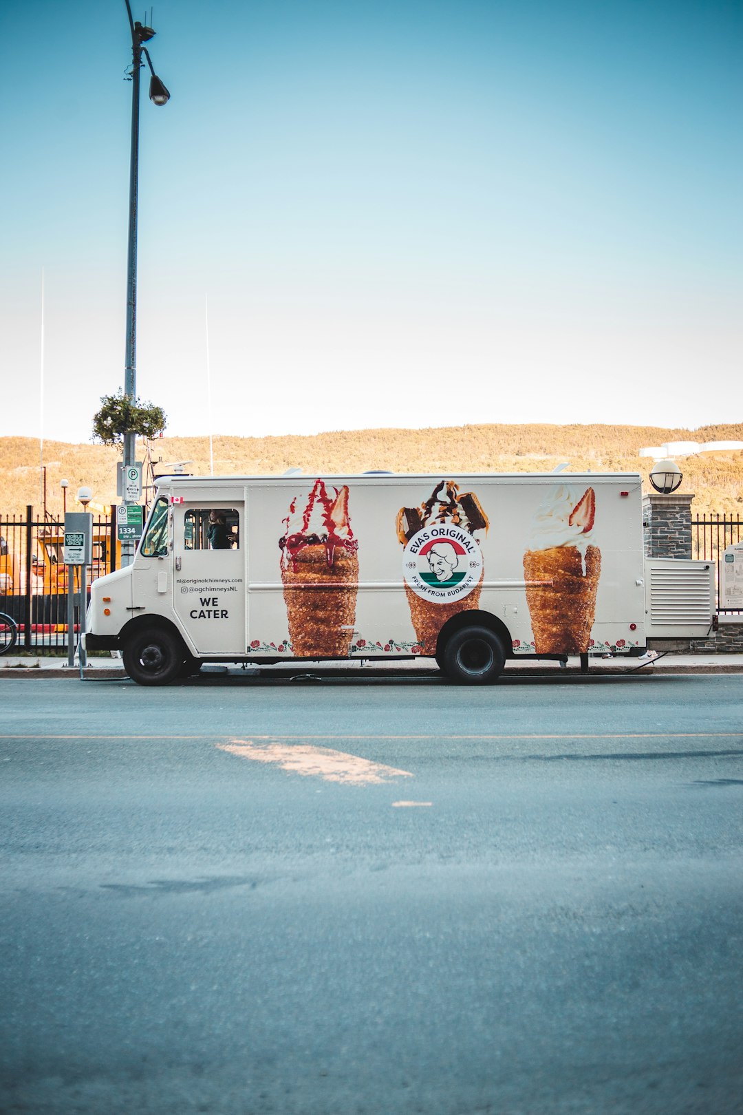 2 men riding on brown and white truck during daytime