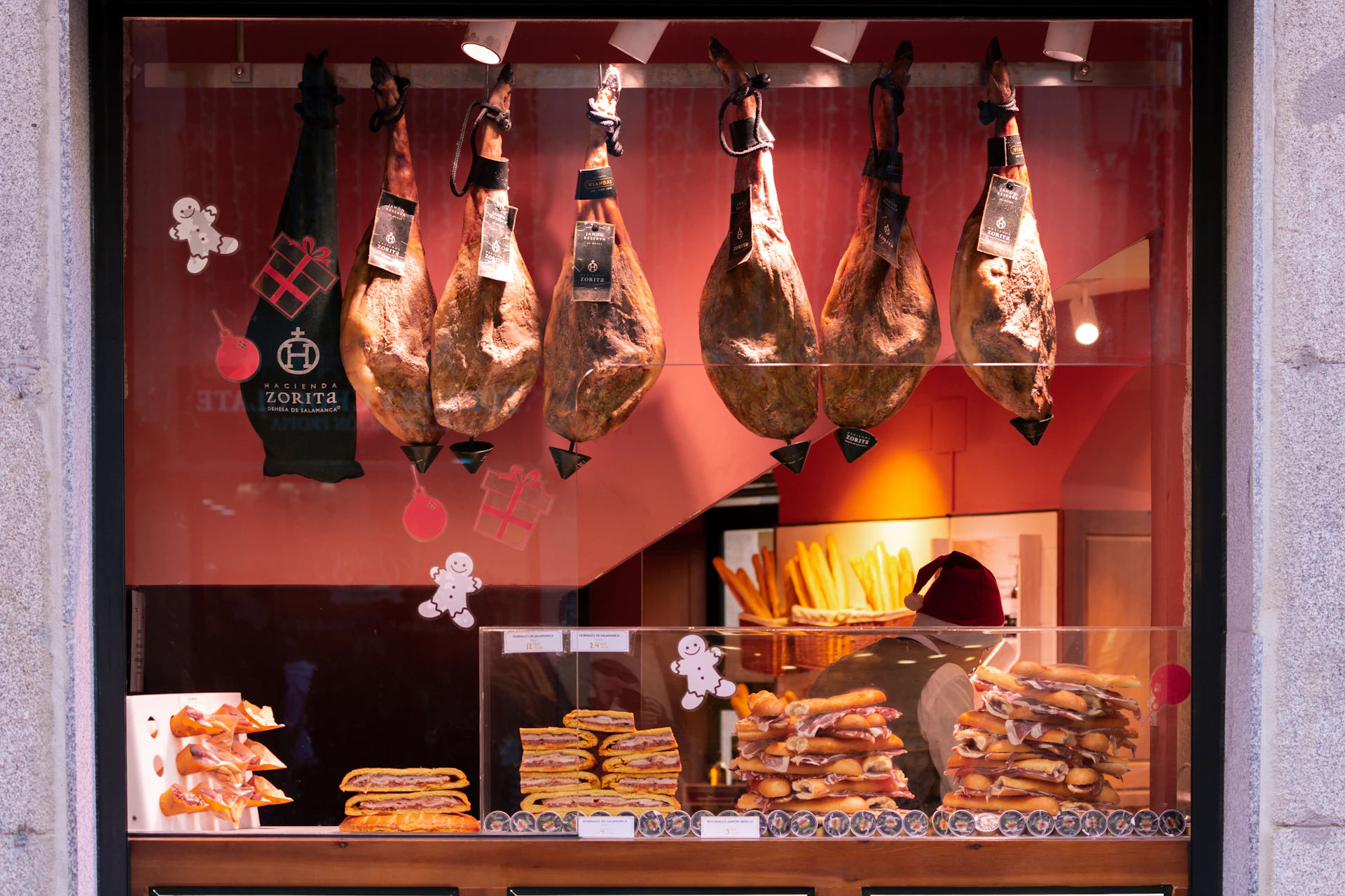raw meat on display counter