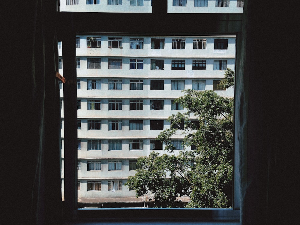 white concrete building near green trees during daytime