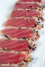 Health Vibes - salmon, tuna, avocado, and olive oil have healthy fats
