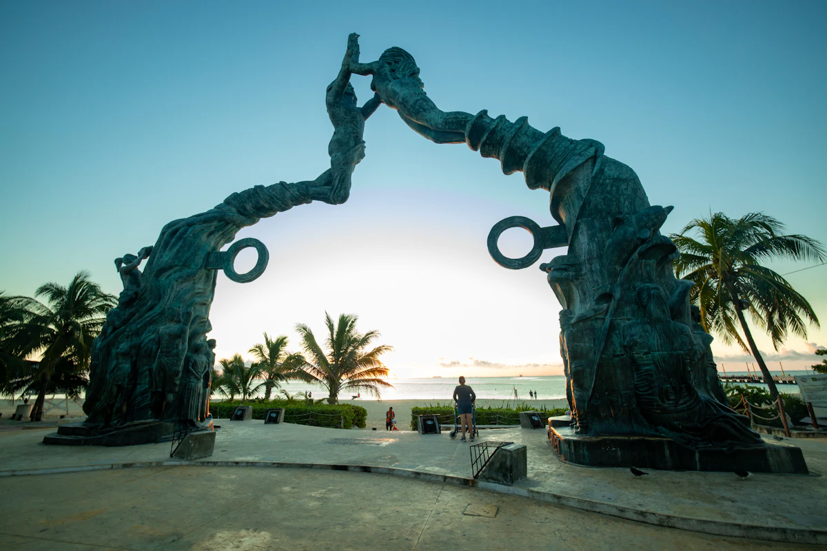 A condo in Playa del Carmen at golden hour