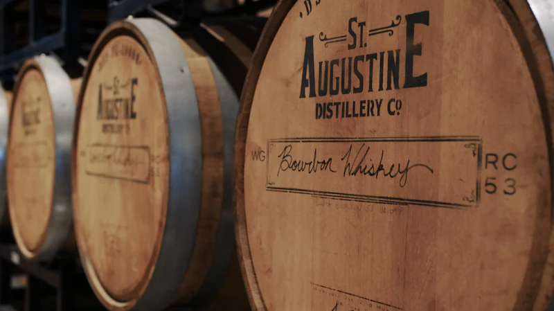 Bourbon barrels distillery