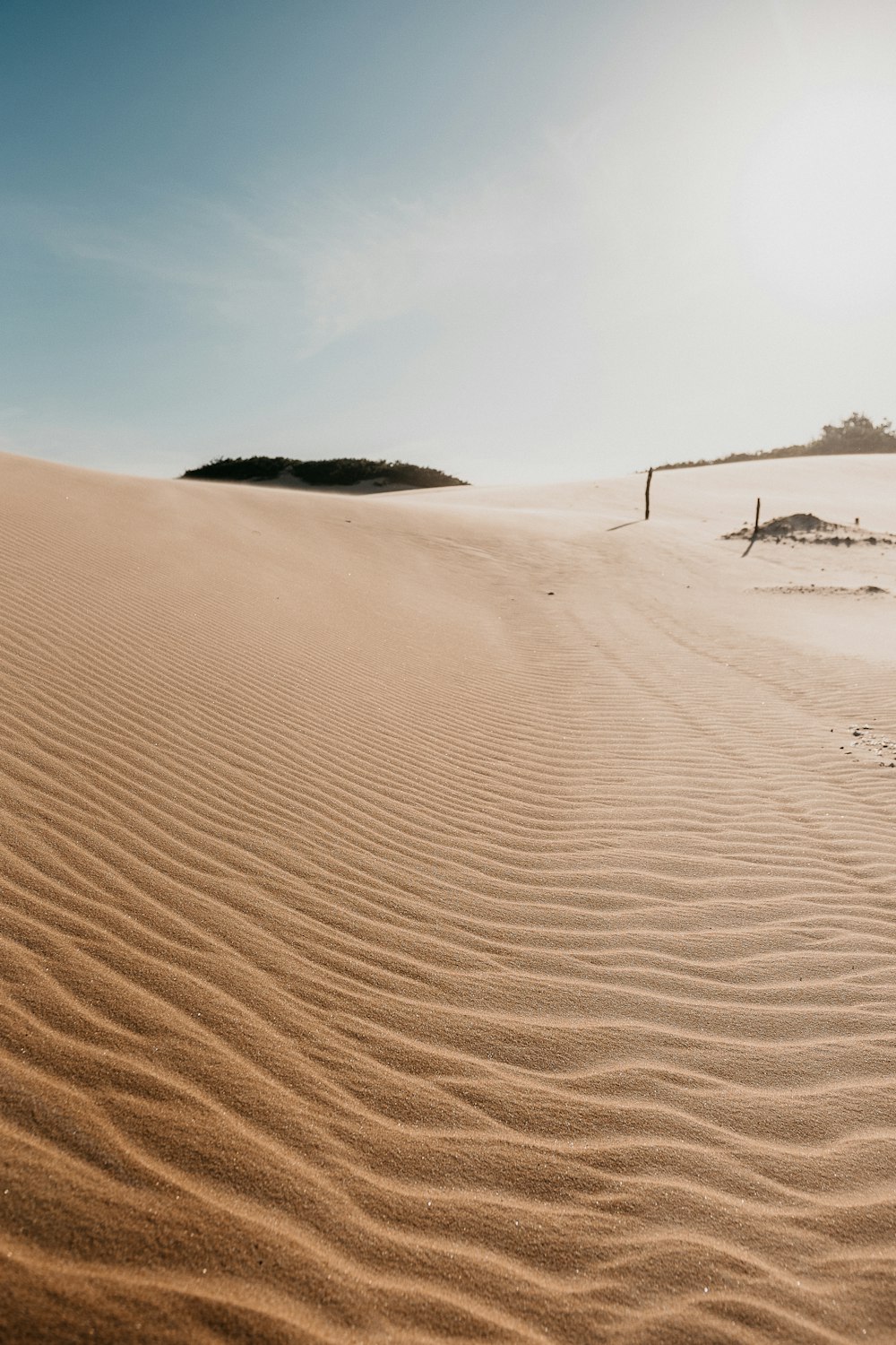 person walking on sand during daytime