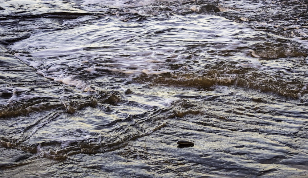 water waves hitting rocks during daytime