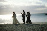 A beautiful wedding scene with live music.