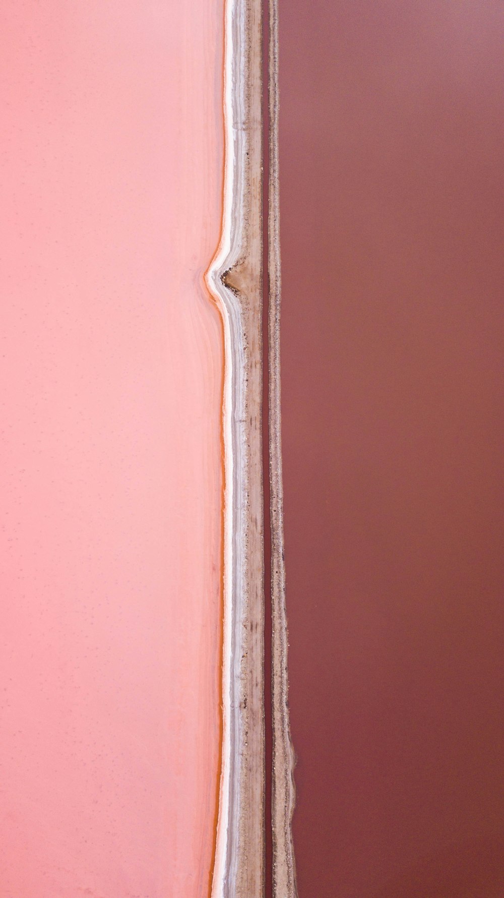 pink and white painted wall