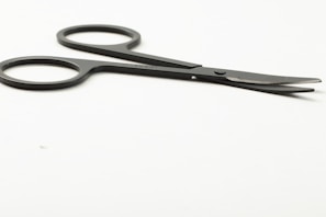 Close-up of surgical scissors showcasing their precision.