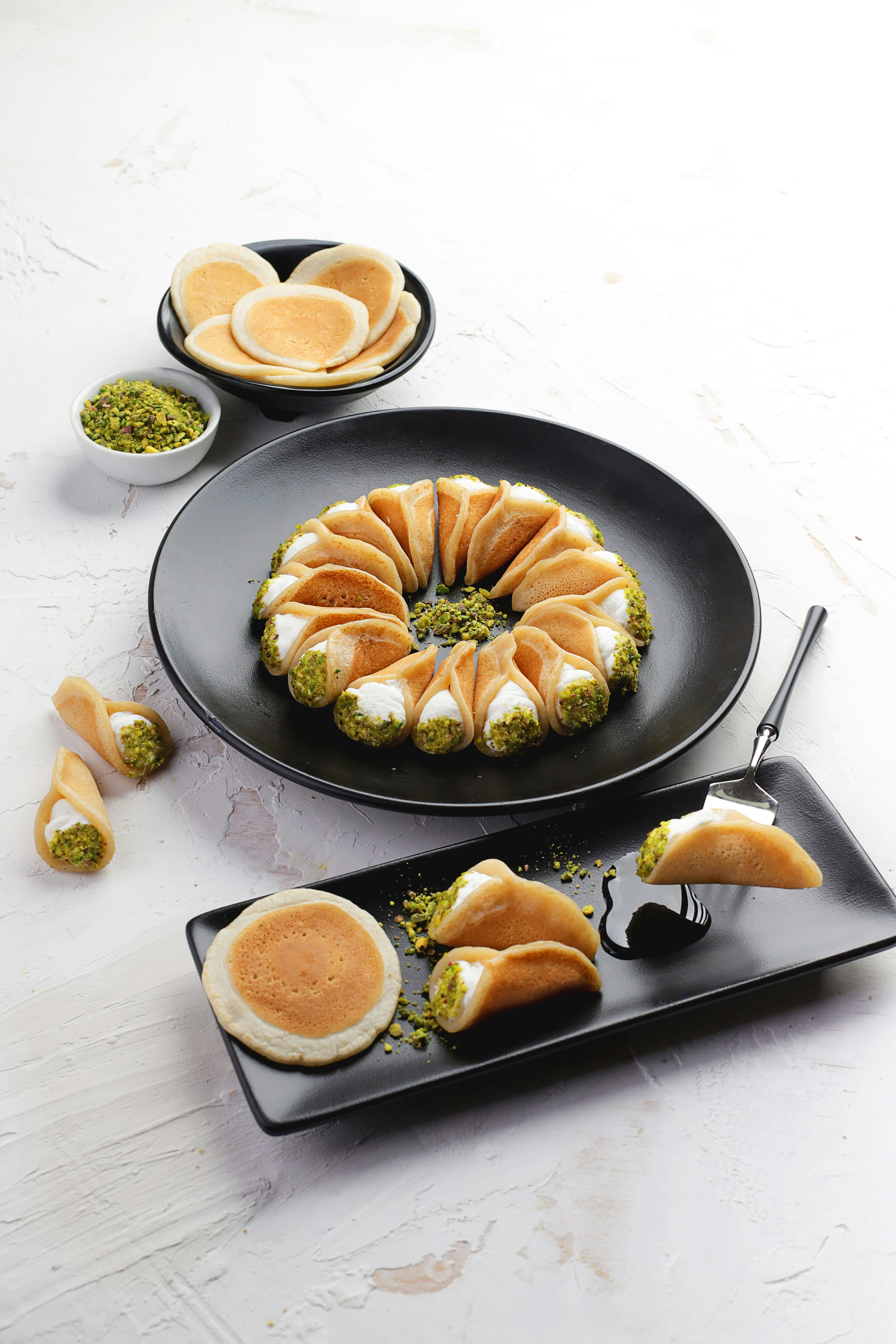 sliced bread on white ceramic plate