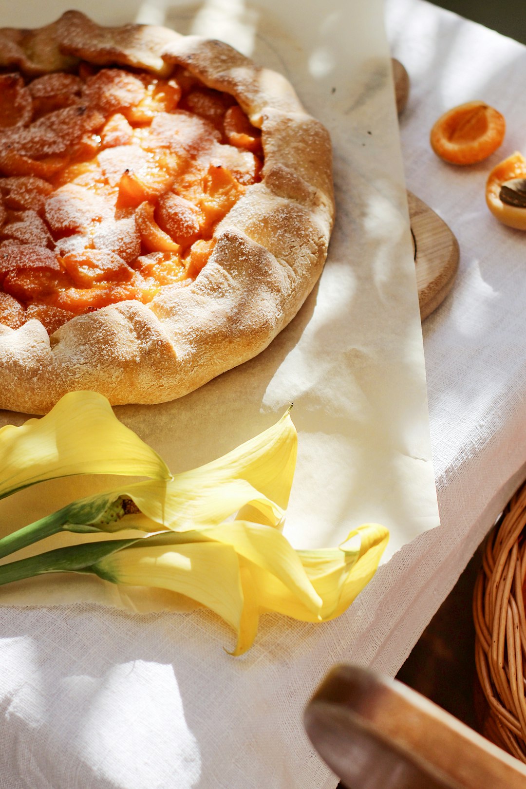 pizza on brown paper bag