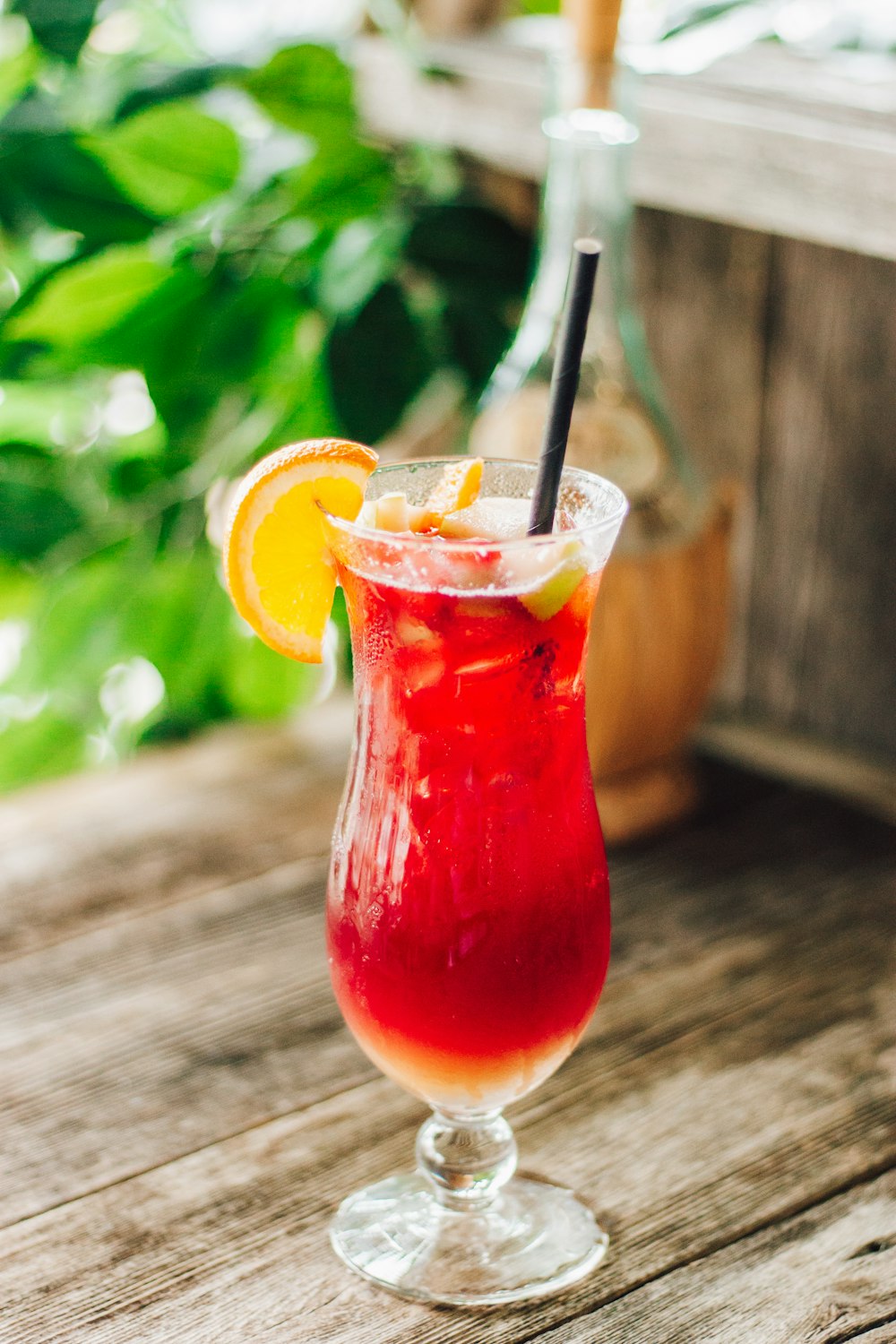 Orangensaft im klaren Trinkglas