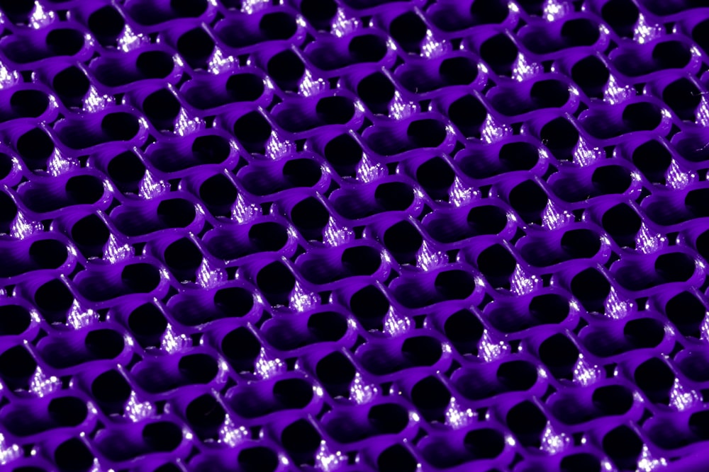 purple and black round textile