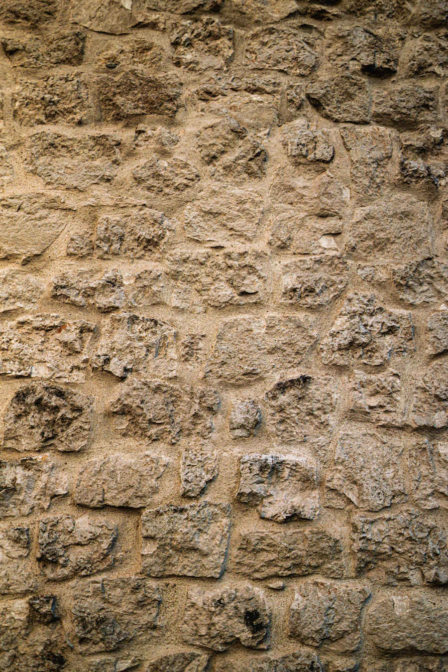 A close detail of warm sandstone texture.