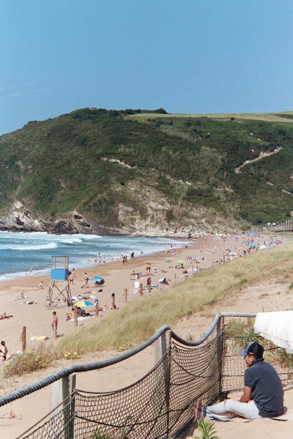 people on beach during daytime