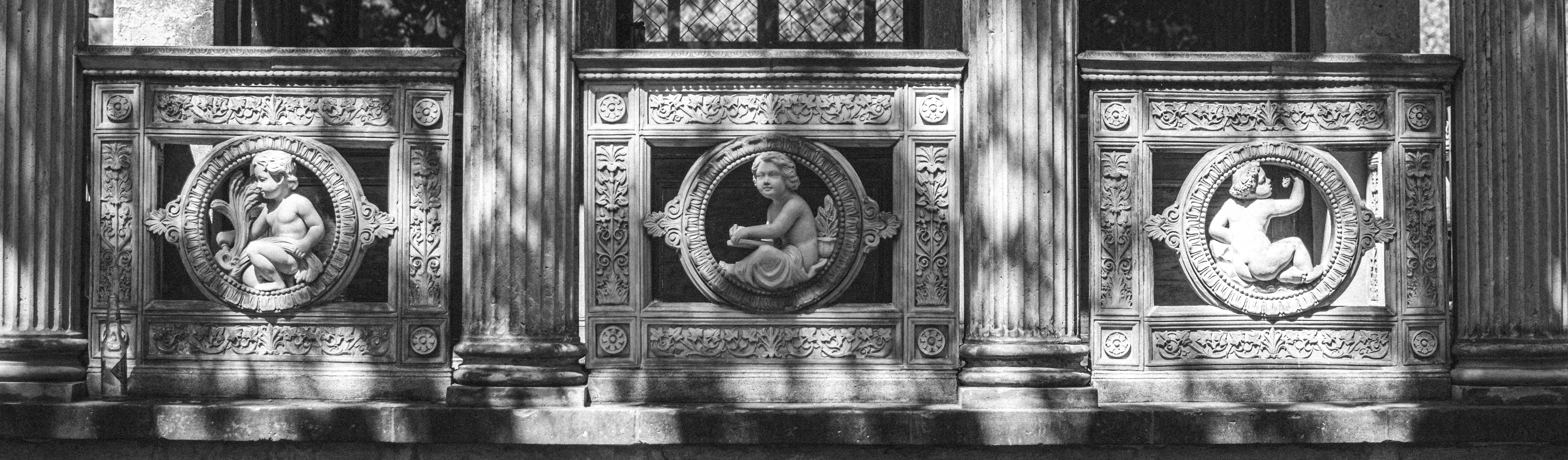 black and brown wooden framed painting