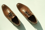 brown leather lace up shoes