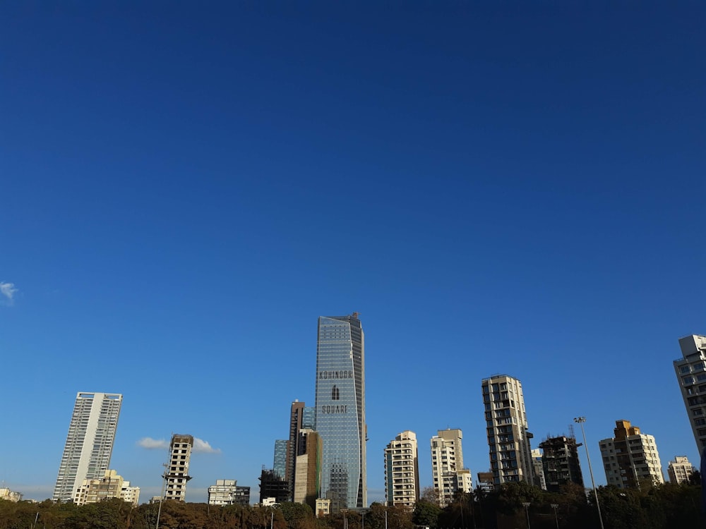 city skyline under blue sky during daytime