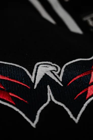 black white and red textile