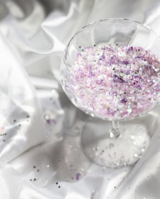 pink and green round ornament