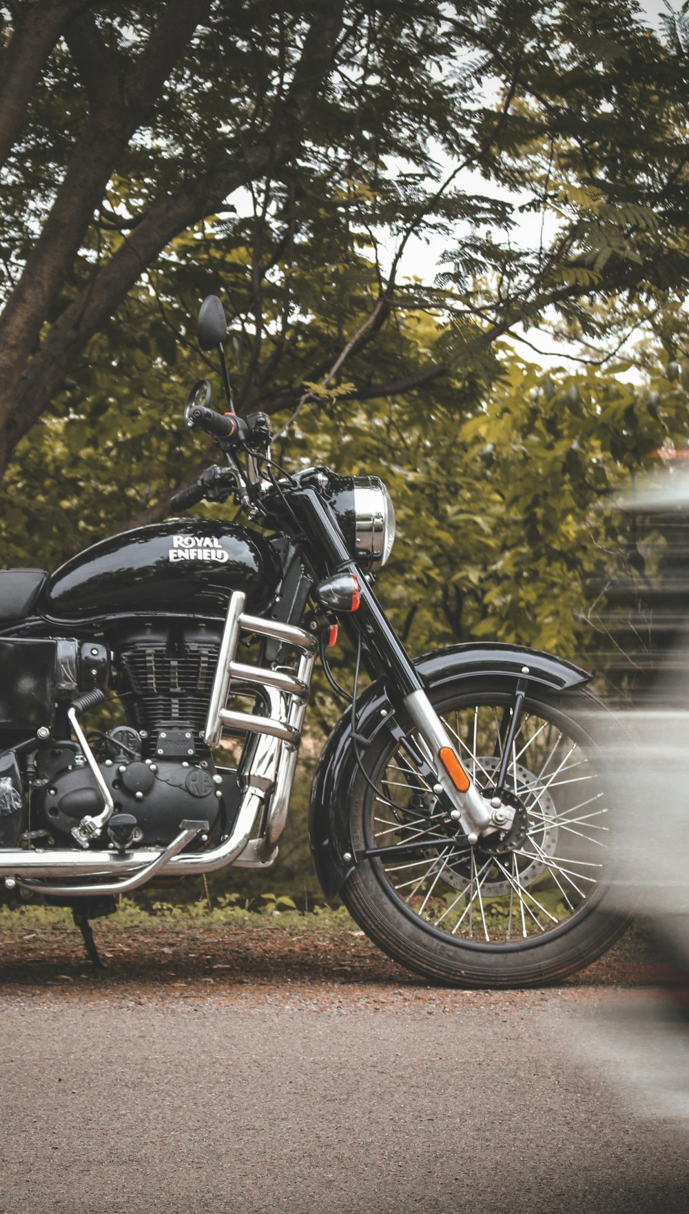 black and silver cruiser motorcycle