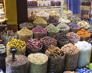 assorted color of flowers on display