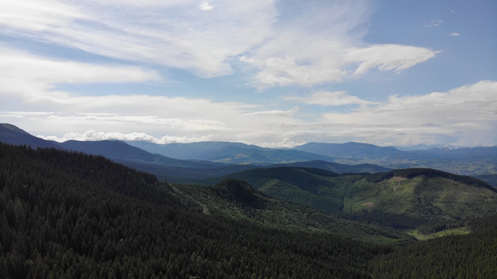 green mountains under white clouds during daytime