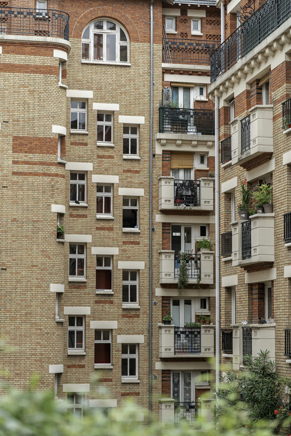 brown and white concrete building