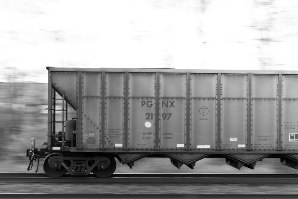 grayscale photo of a train