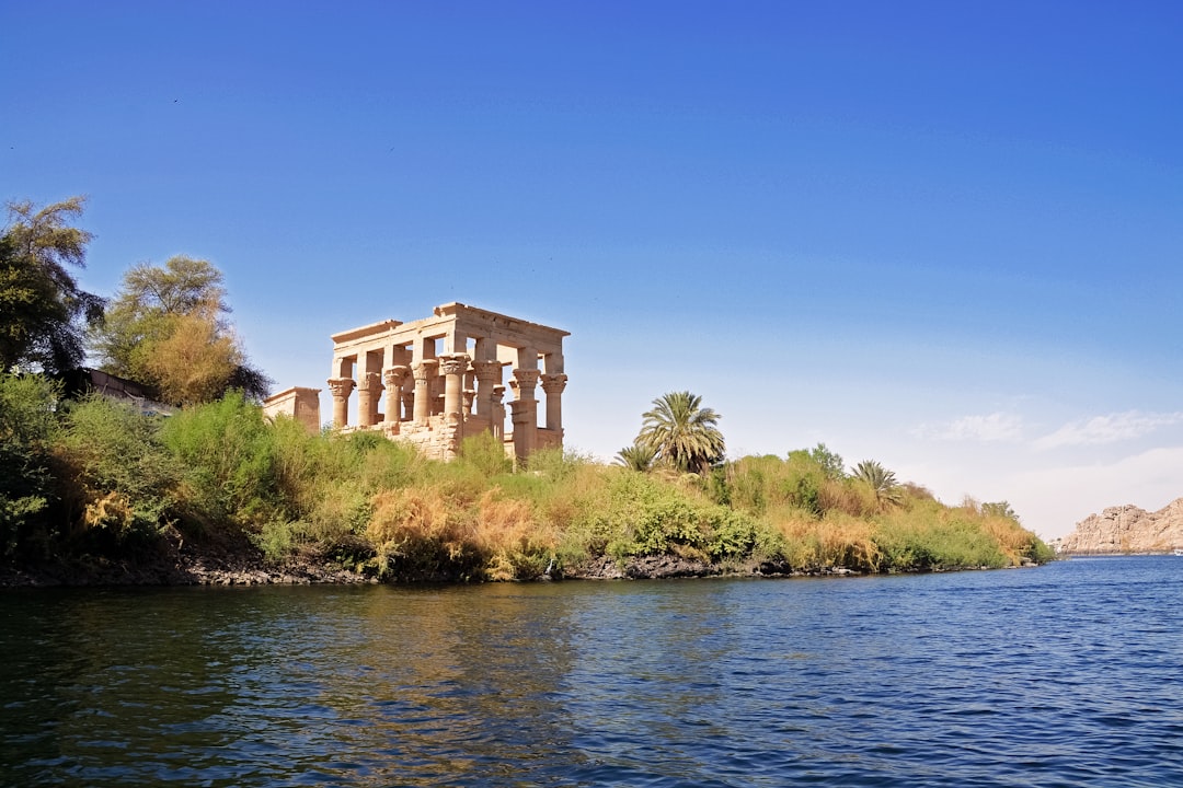 brown concrete building near body of water during daytime