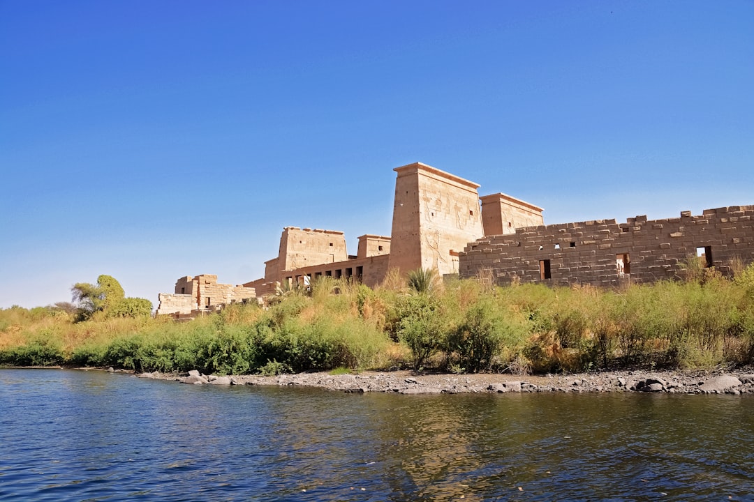 brown concrete building near body of water during daytime