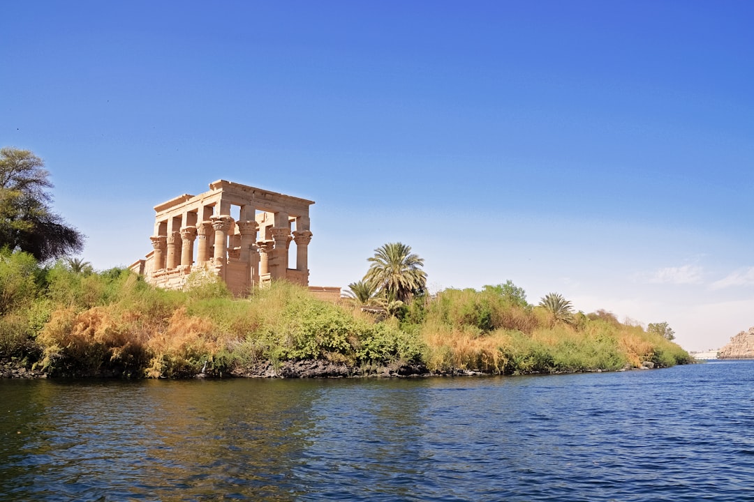 brown concrete building near body of water during daytime