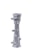 A metallic, cylindrical component with multiple protrusions and flanges. It has a polished, silver finish and is potentially a part of a machine or industrial equipment.