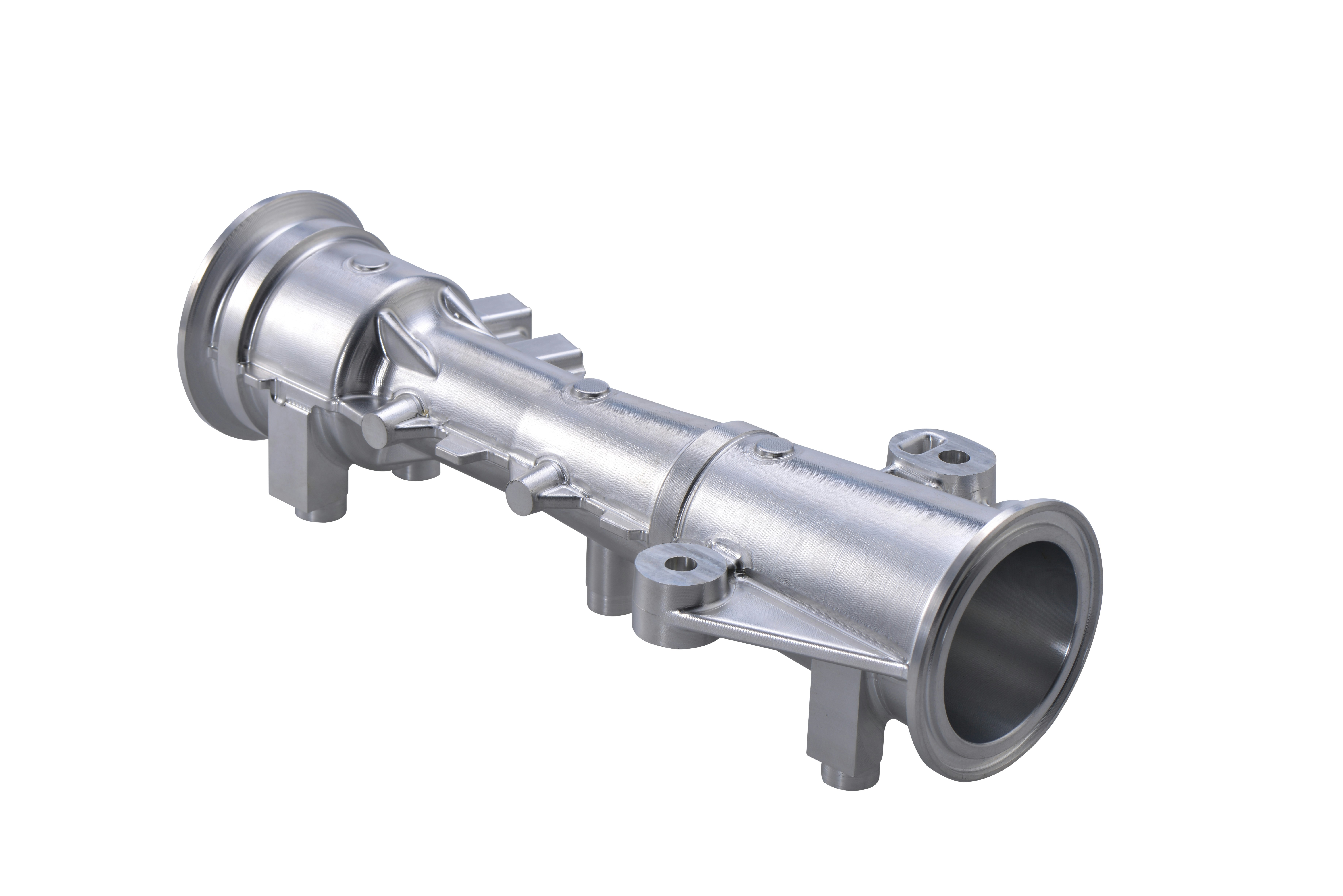 black and silver metal pipe