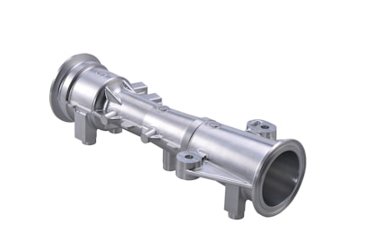 black and silver metal pipe