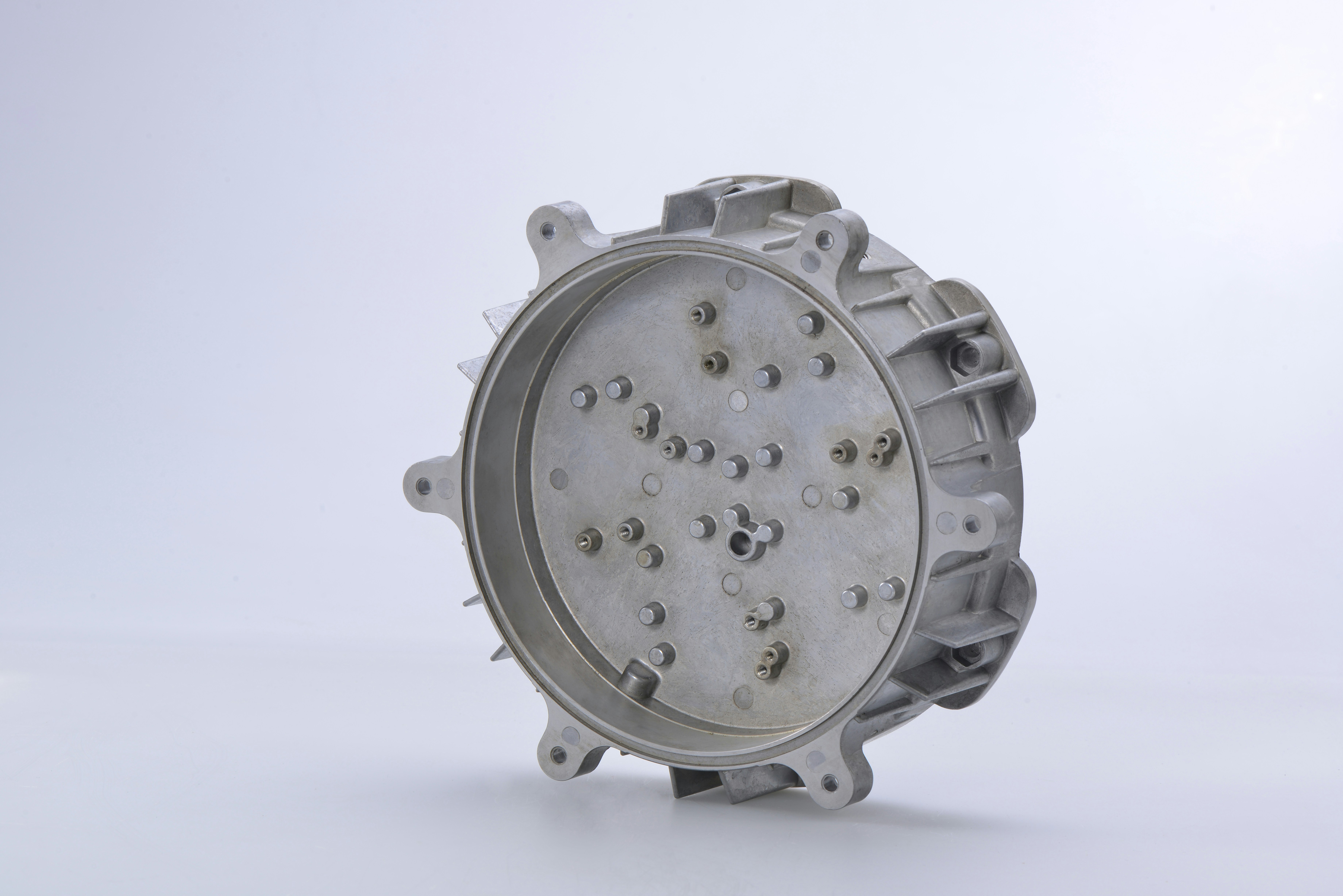 gray and black round metal tool