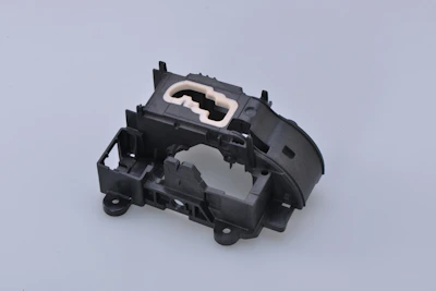 black and white plastic toy